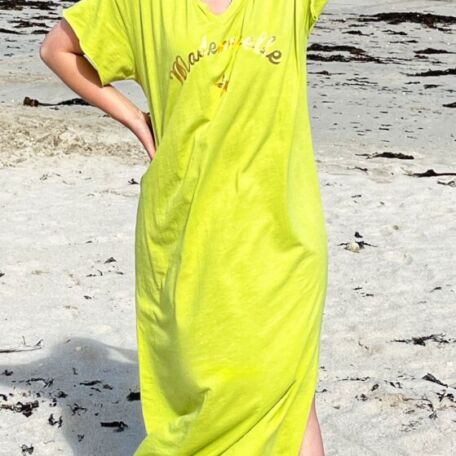 Robe de plage pomme