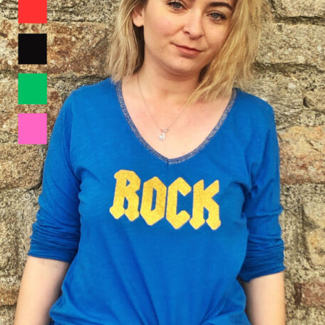 tee shirt rock bleu