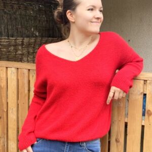 Pull Ava rouge