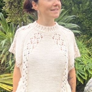 Pull crochet devant